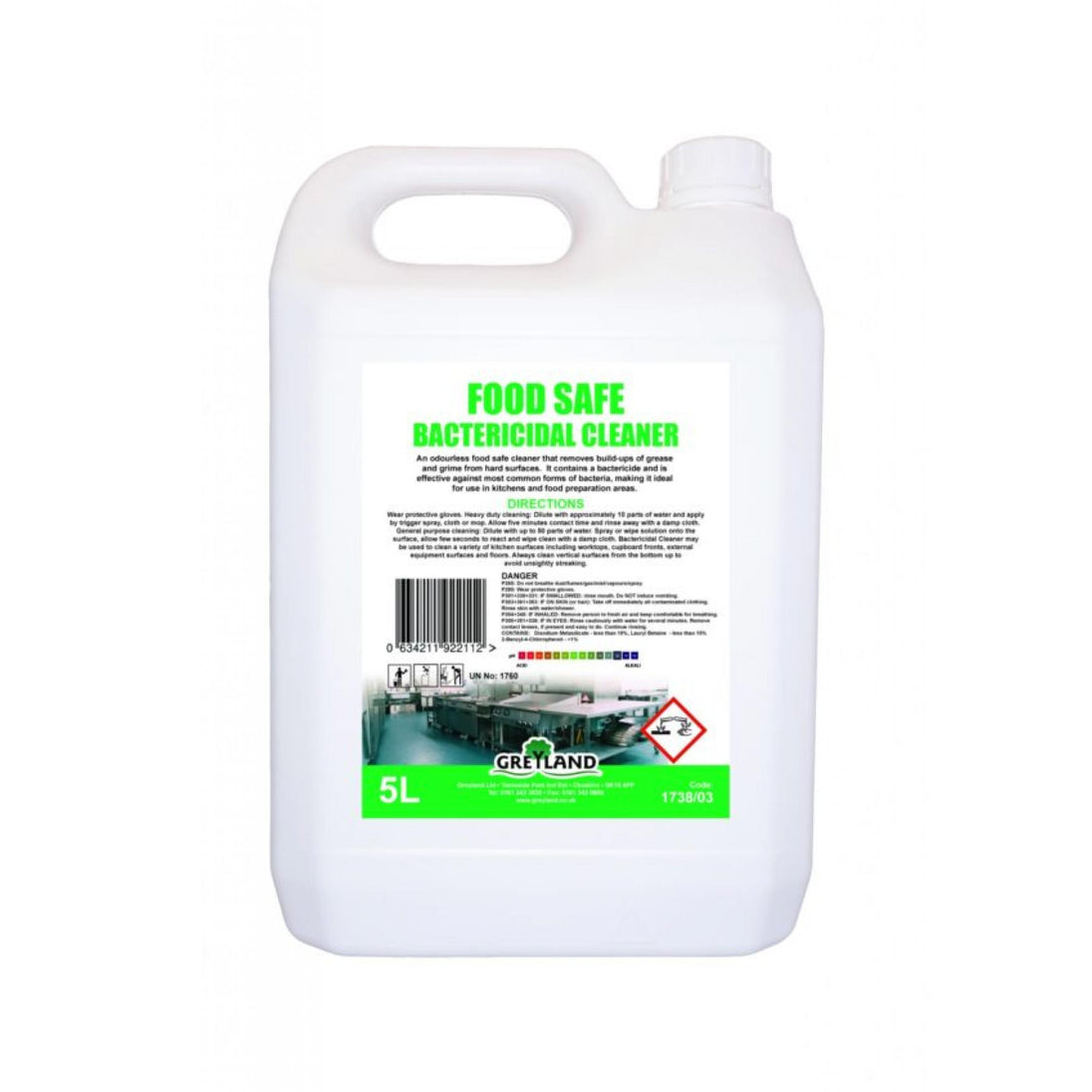 Microbial Cleaner Food Safe Bactericidal Cleaner 5 Litre